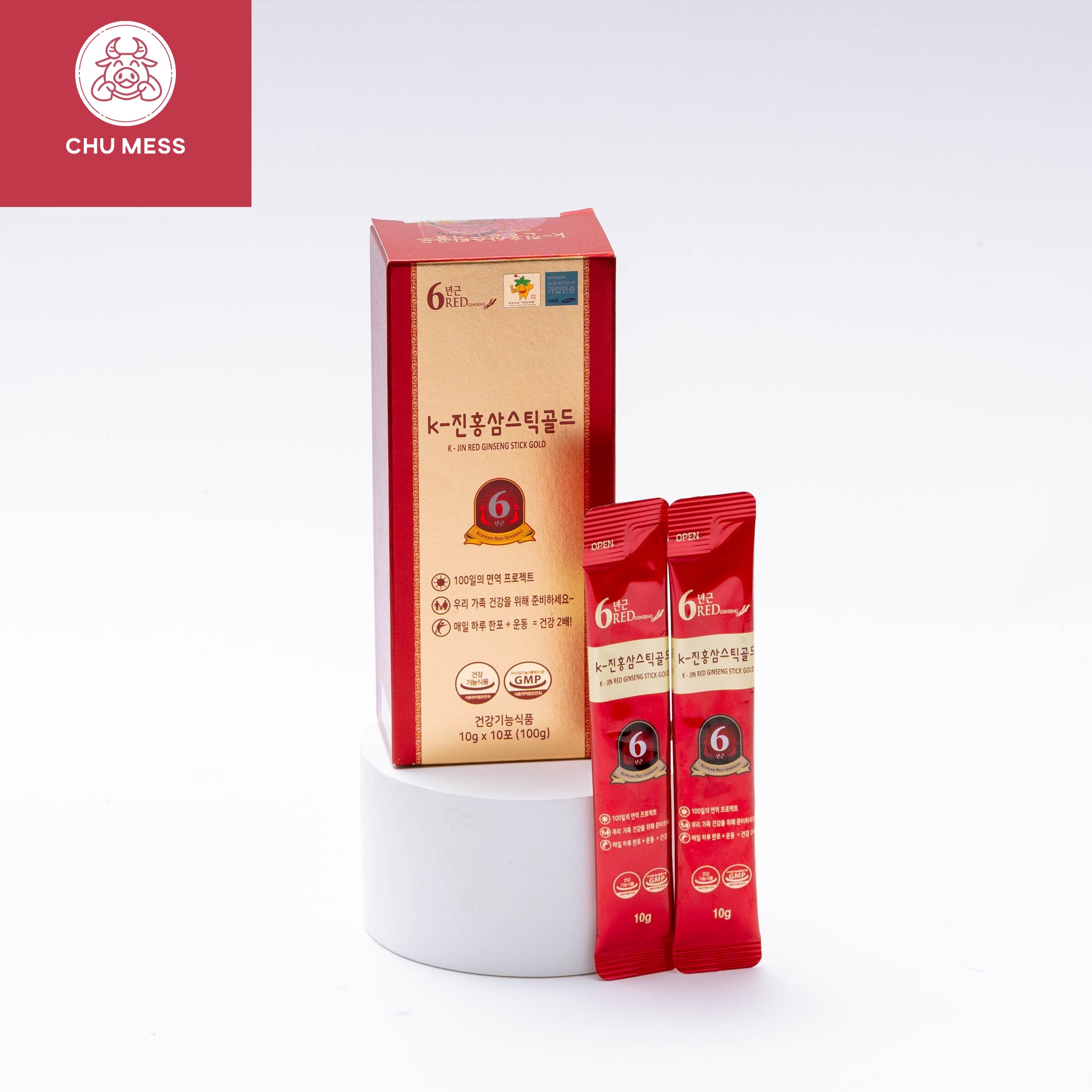 - nước hồng sâm cô đặc k-jin red ginseng stick gold - - hsd: 2023