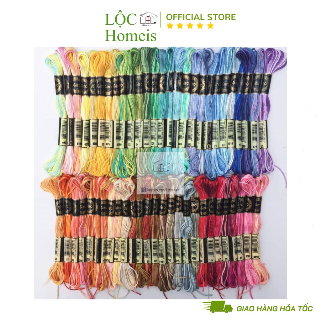 Set chỉ loang airo full 78 màu - lộc homeis