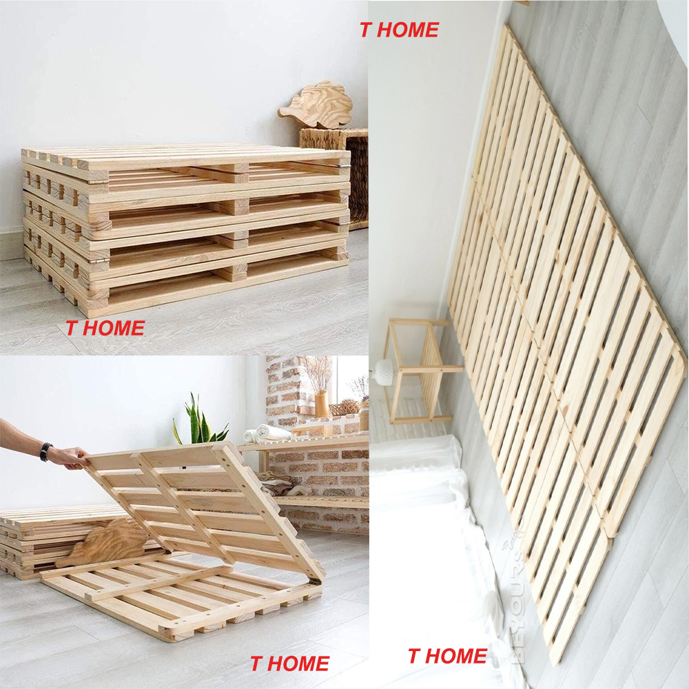 GIƯỜNG PALLET GẤP KÍCH THƯỚC 2M X 2M CAO 4CM CAM KẾT MỚI 100% ẢNH THẬT GIÁ TẠI XƯỞNG HÀNG GỖ THÔNG NHẬP KHẨU