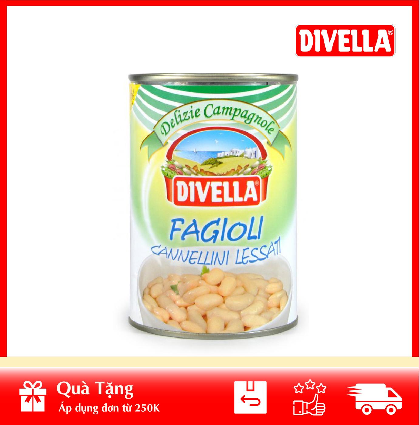 [ HÀNG CÔNG TY NHẬP KHẨU ] Đậu Bơ Trắng Tây Ban Nha Đóng Hộp Fagioli Bianchi Spagna 400gr