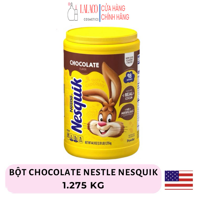  Bột cacao chocolate nesquik mỹ 1.275kg mỹ mẫu mới 