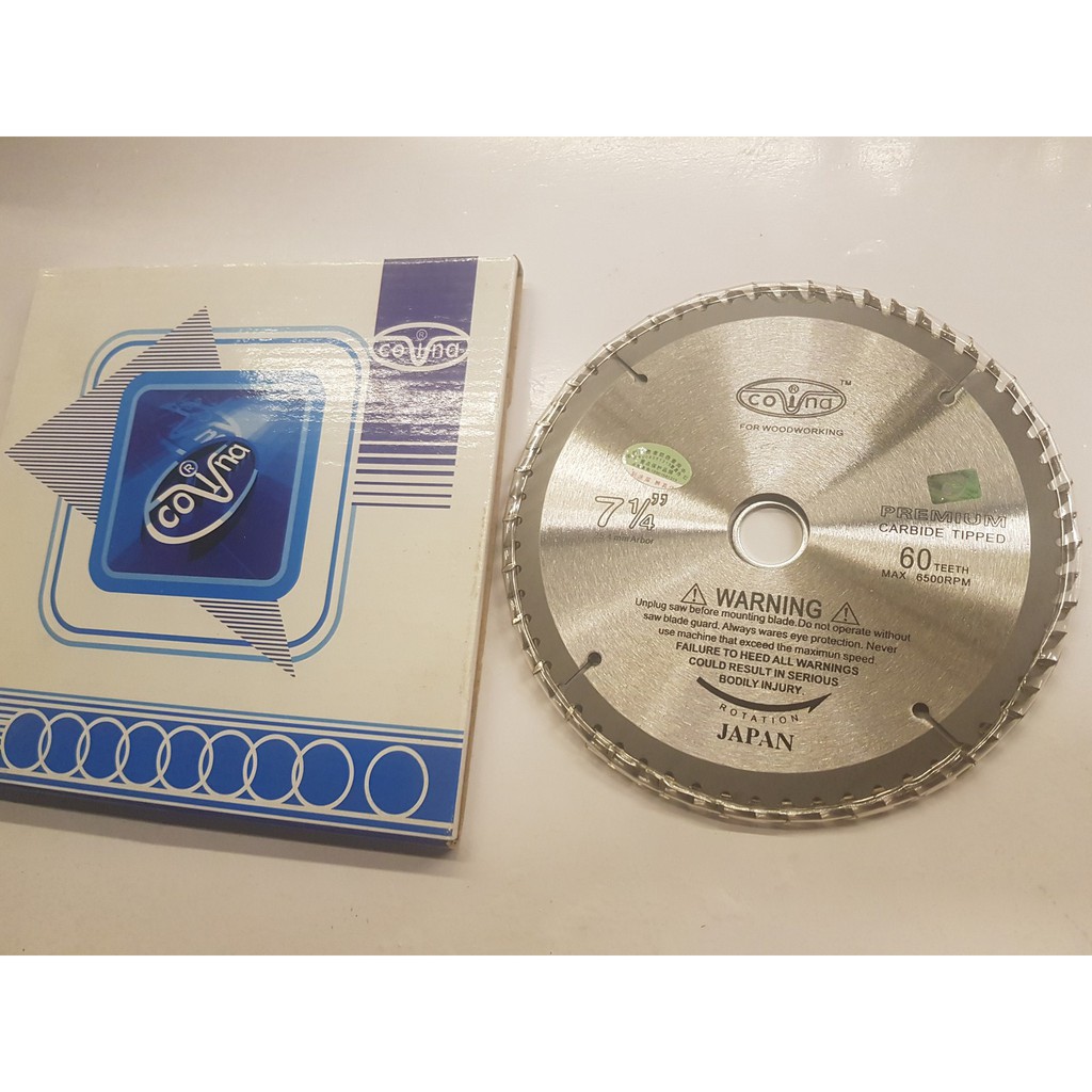 [HCM]Lưỡi Cưa Gỗ Covina 185Mm(1 Tấc 8) 6O Răng Loại 1