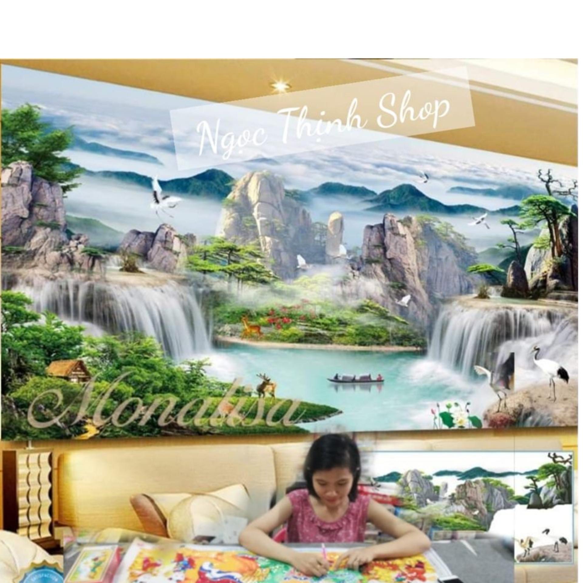 Tranh đính đá phong cảnh Y8228 KT150x70cm