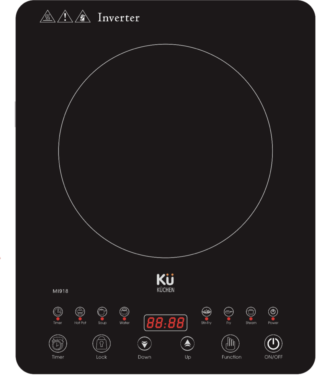 [HCM]Bếp Điện Từ Cảm Ứng KUCHEN ĐỨC MIF 928 - Bếp Đơn - Hàng Chính Hãng