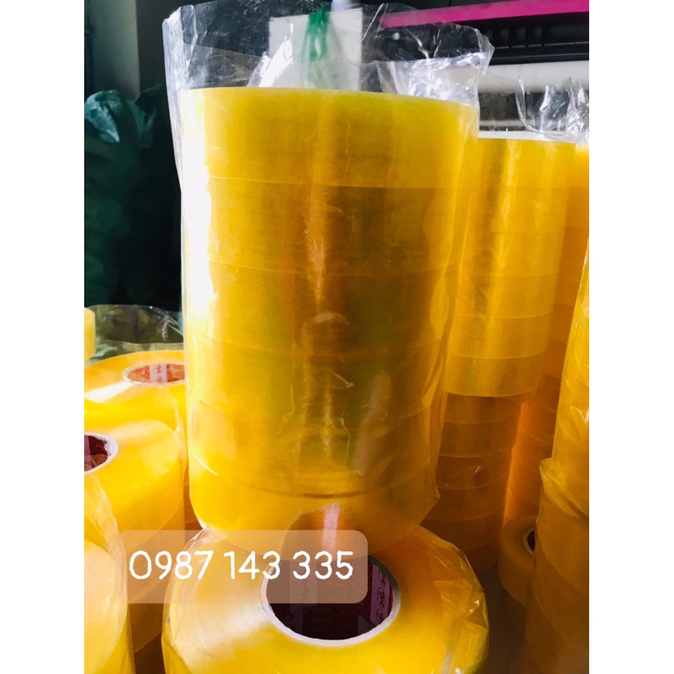 Combo 6 cuộn băng dính đóng hàng 1kg/ cuộn, LÕI GIẤY siêu nhẹ 4mm - Siêu tiết kiệm