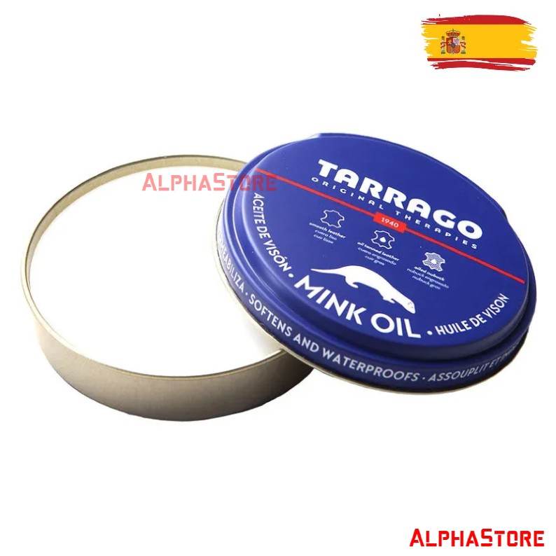 Mỡ Chồn Đánh Giày Tarrago Mink Oil 100ml - Dầu Chồn Bảo Dưỡng Đồ Da, Giày Dép, Túi Xách, Áo Da, Ví, Sofa, Nội Thất Ô Tô