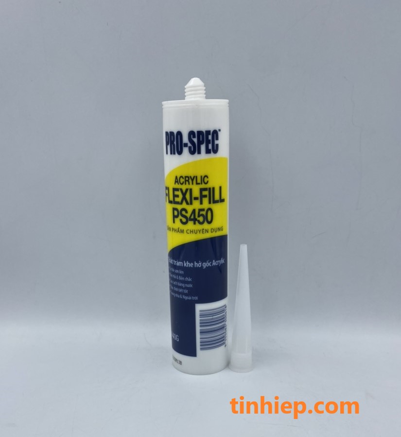 Keo trám trét, bịt kín khe nứt Pro-spec Acrylic Flexi-Fill PS450 (Gốc nước)
