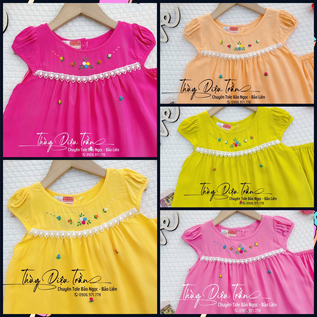HCM Bộ lửng Bảo Liên cho bé gái 6-39 kg cho bé gái chất liệu Tole Công ty Việt Thắng.