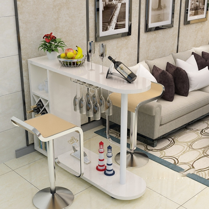 Quầy bar mini có khay để ly phong cách Châu Âu cao cấp sang trọng [ Nhập Khẩu ]