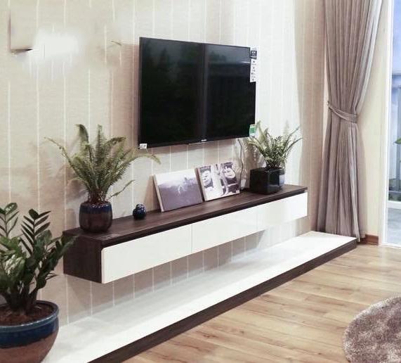 Kệ TiVi Treo Tường 3 Ngăn Kéo
