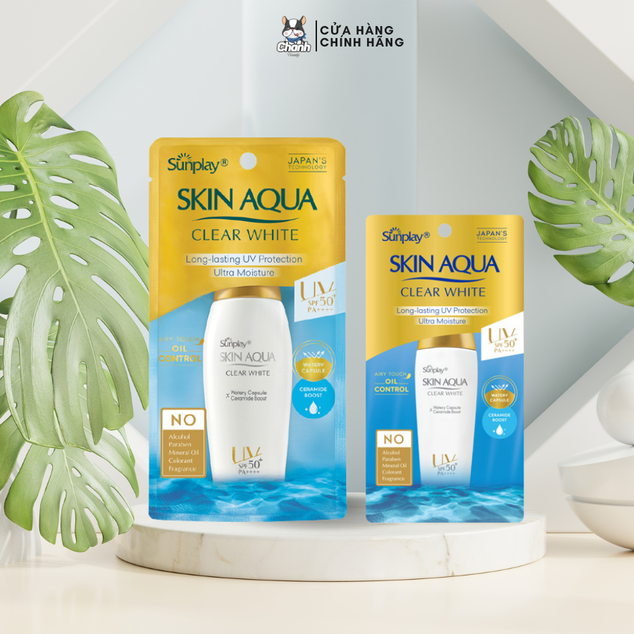 Sữa Chống Nắng Hằng Ngày Dưỡng Trắng Sunplay Skin Aqua Clear White SPF 50+, PA++++