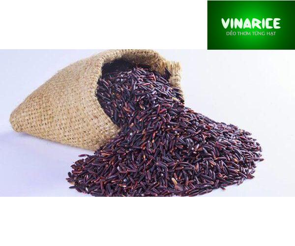 Gạo Nếp Cẩm ( Nếp Than) - hạt đen huyền giàu dinh dưỡng - túi 1kg PE trắng trơn