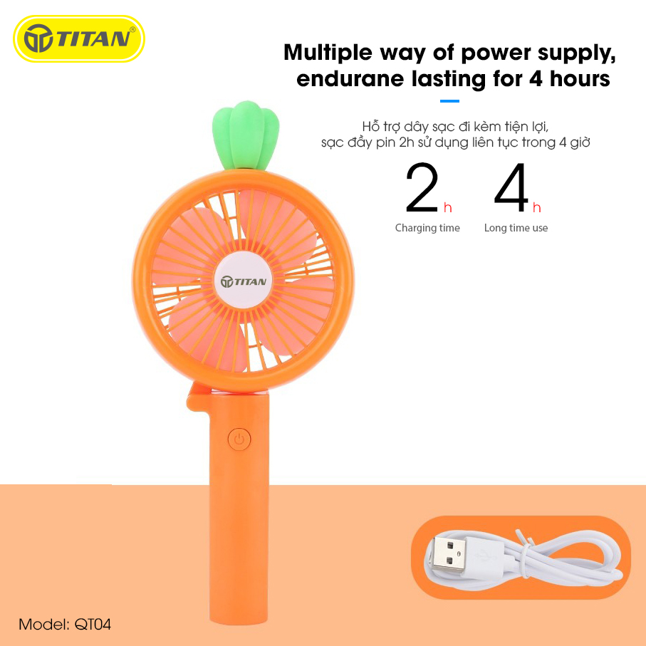 Quạt mini cầm tay titan - qt04