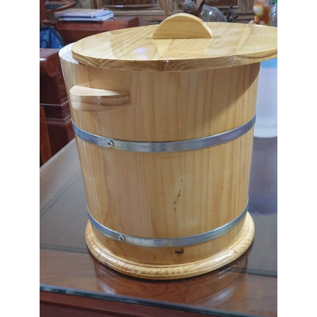 Thùng đựng Gạo gỗ thông