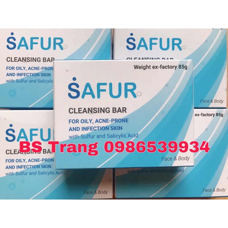Xà phòng y khoa giảm mụn lưng, viêm nang lông SAFUR Soap Bar BTH