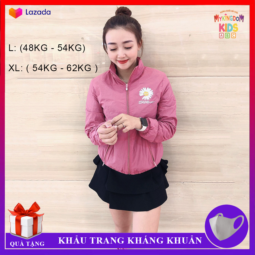 Áo khoác, Áo gió nữ Cao Cấp In Hoa cúc Phong Cách, Thời Trang Áo Khoác Hot Nhất 2020