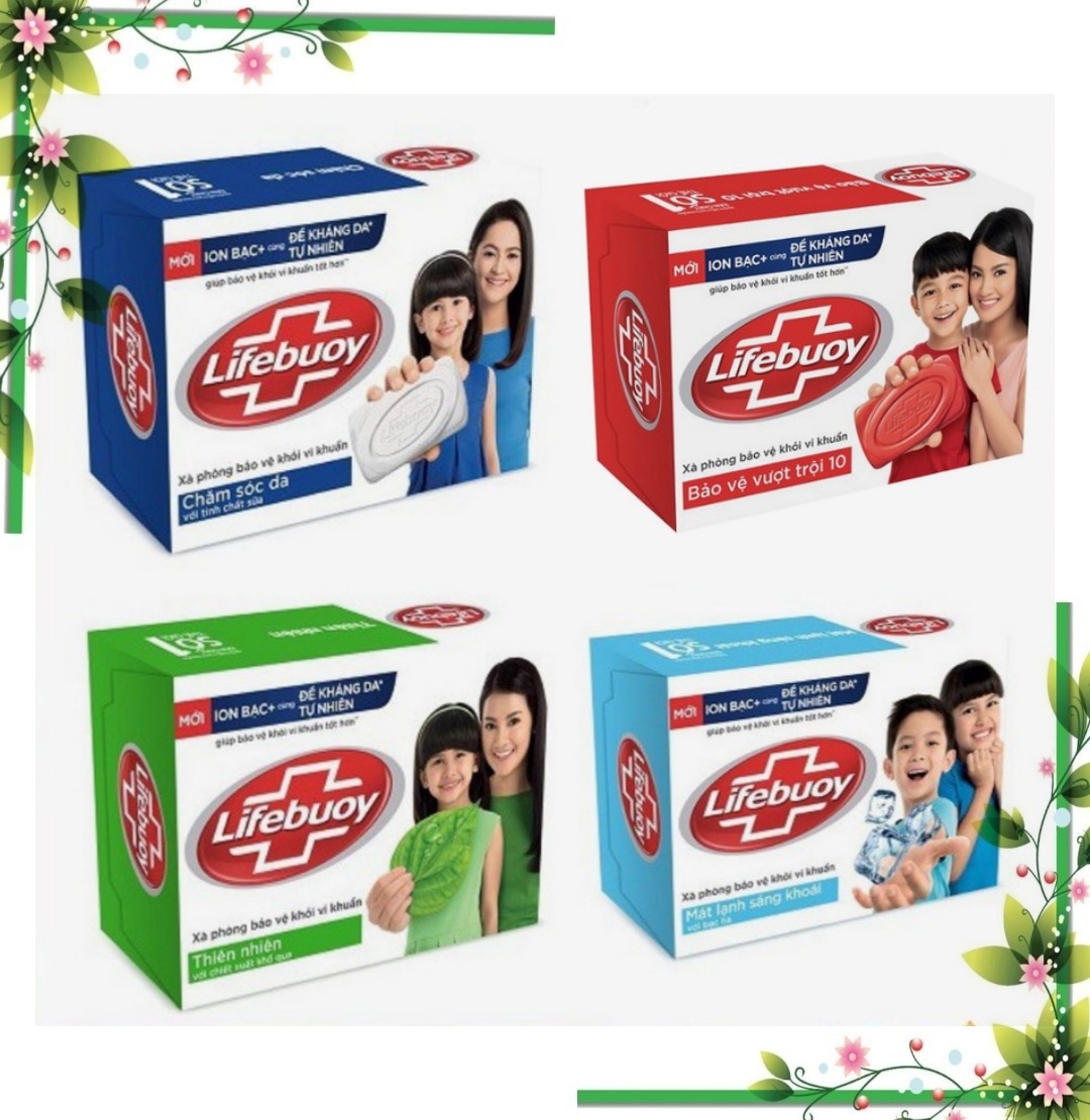 Xà bông cục Lifebuoy kháng khuẩn bảo vệ da 90gr