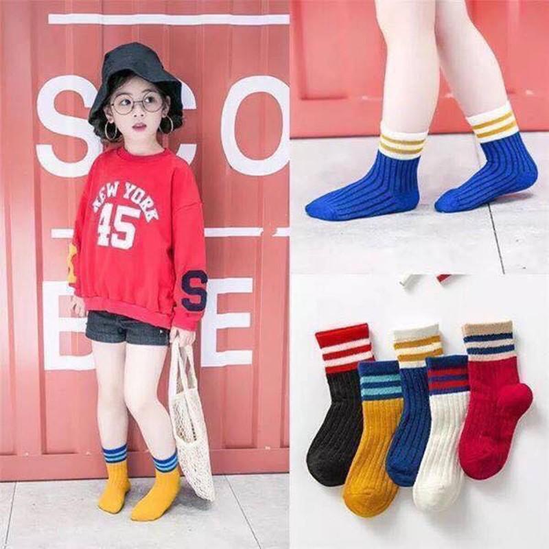 Set 5 đôi tất chân cô cao phong cach hàn quốc cho bé