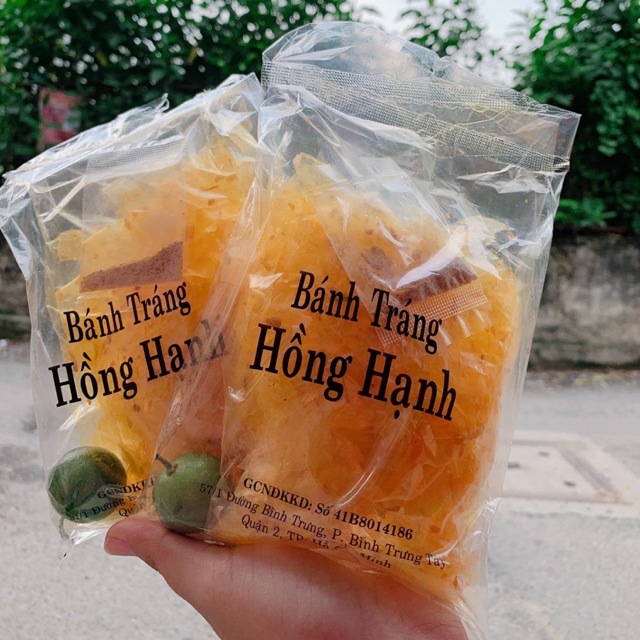 BÁNH TRÁNG TỎI HỒNG HẠNH ( KÈM TẮC )