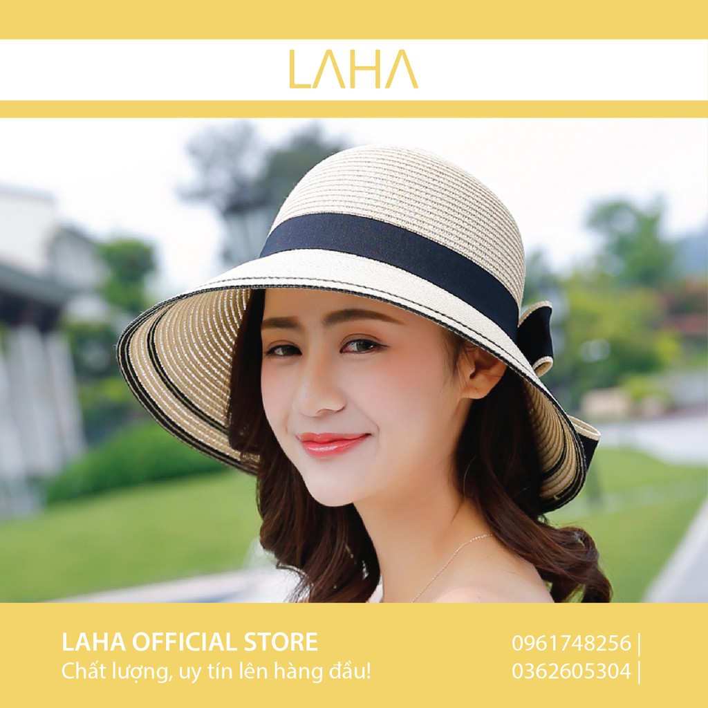 Mũ / nón cói thời trang đính nơ
