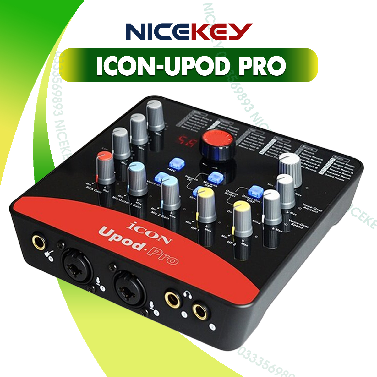 Sound card thu âm icon upop pro, , livestream, karaoke, hàng chính hãng, bảo hành 12 tháng