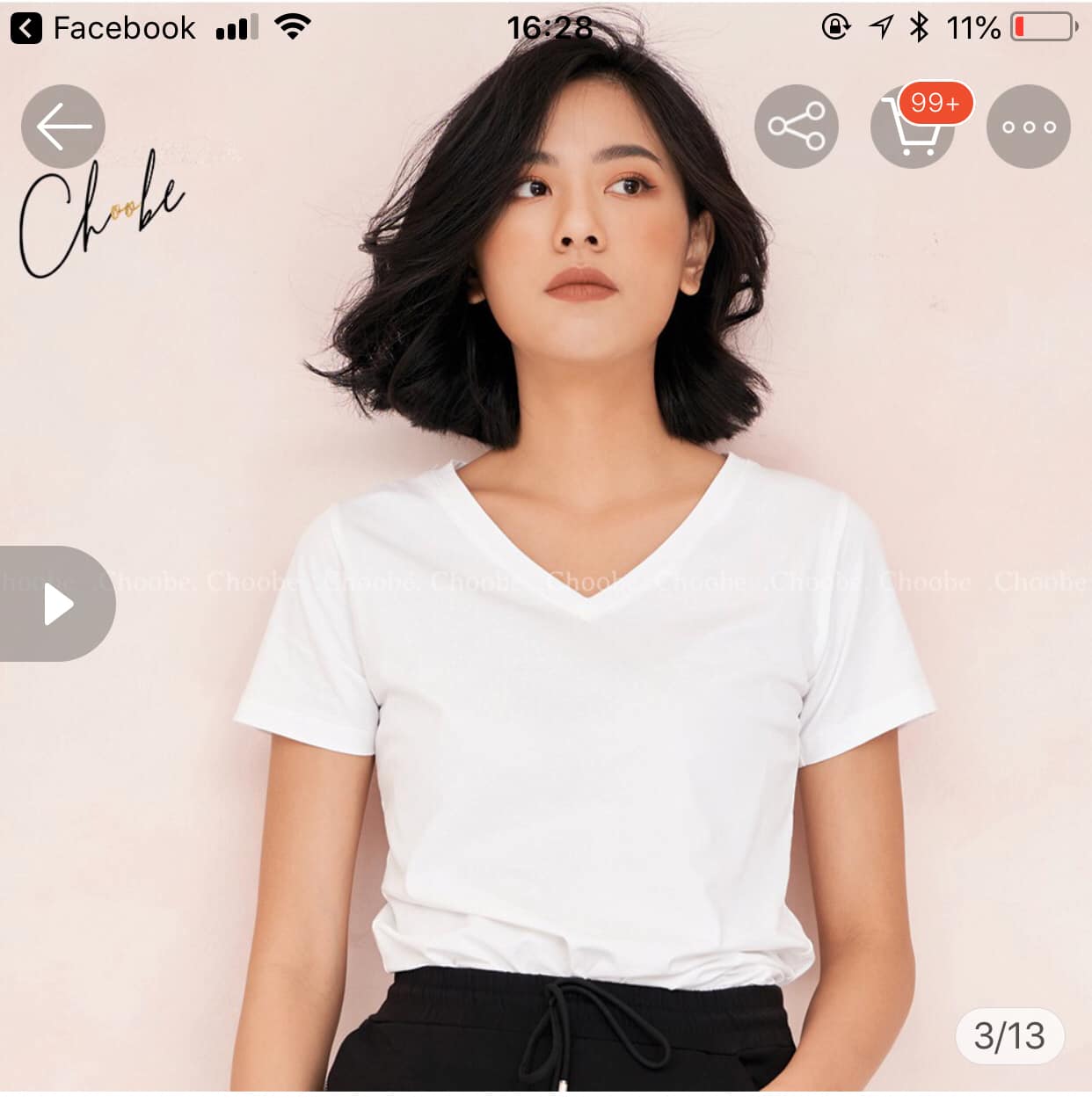 Áo phông cổ tim hàng VNXK- shopnamzin