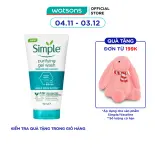 Gel Rửa Mặt Simple Purifying Daily Skin Detox Dành Cho Da Dầu và Da Nhạy Cảm 150ml