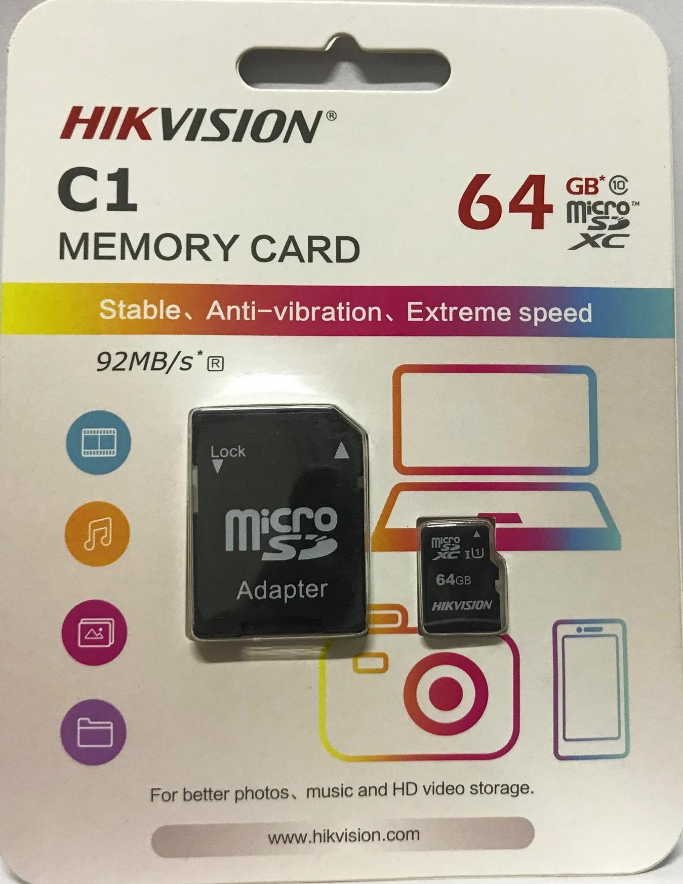 Thẻ nhớ HIKVISION 64GB HS-TF-C1