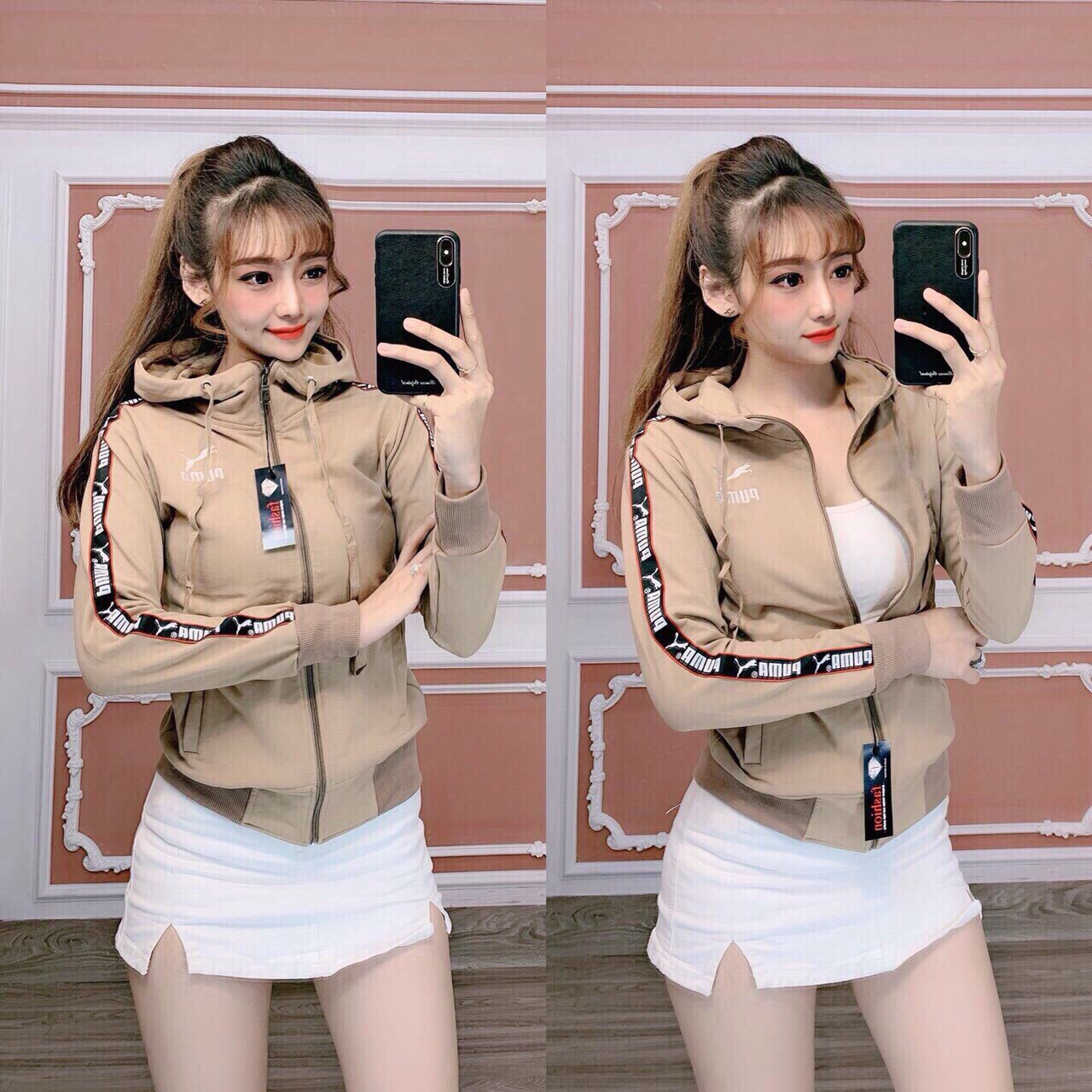 Áo khoác chống nắng chống nắng nũ thun da cá