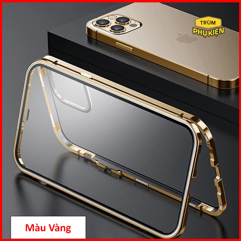 Ốp nam châm 2 mặt kính cường lực cho iPhone 15 Pro Max 14 Pro Max 14 13 Pro Max 13 Pro 13 12 Pro Max 12 Pro 12 11promax 11 XS Max Xs X XR 8plus 7plus