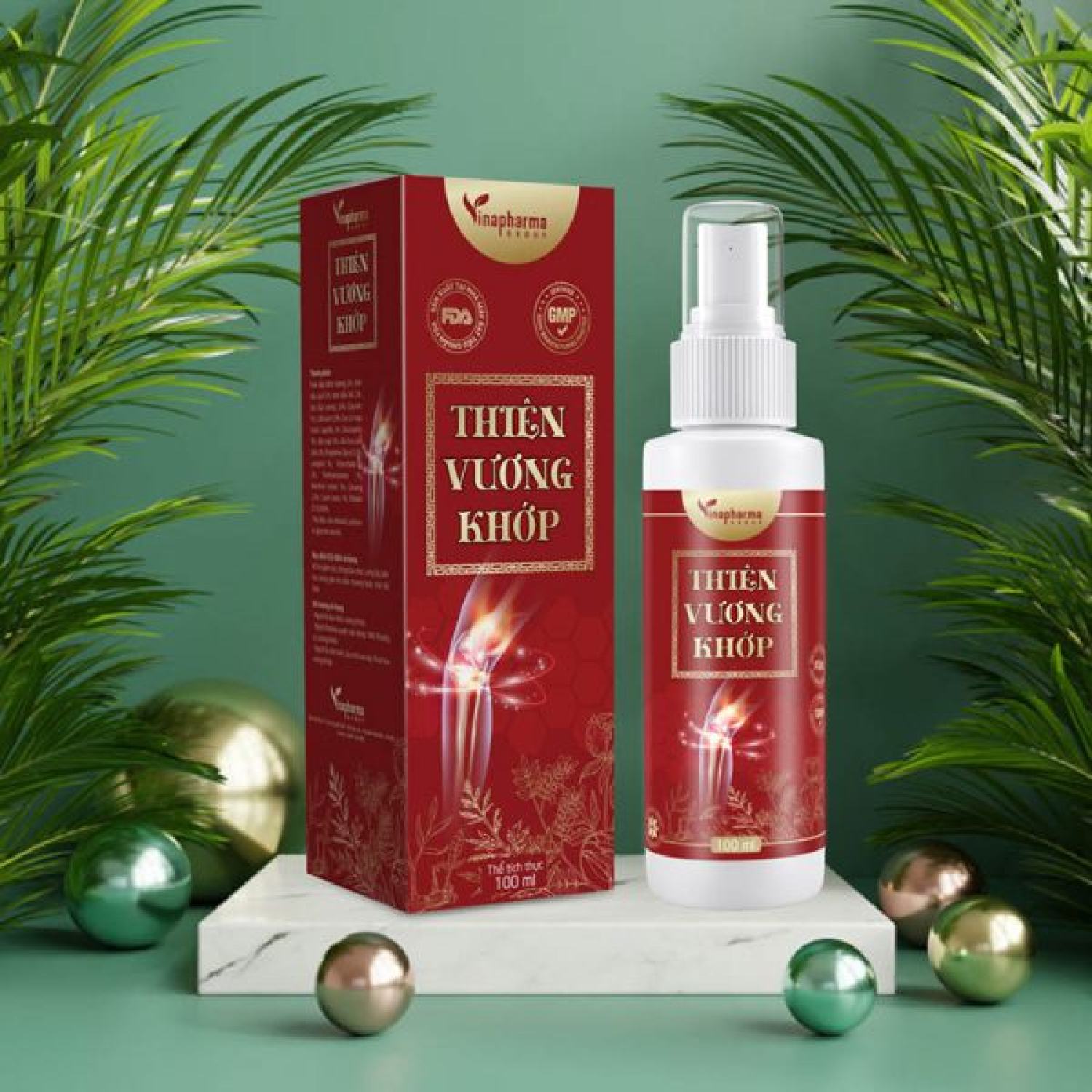 Thiên Vương Khớp Dạng Xịt Xoa Bóp Đau Nhức Xương Khớp Bong Gân Trật Khớp Đau lưng Chấn Thương Bầm Dập