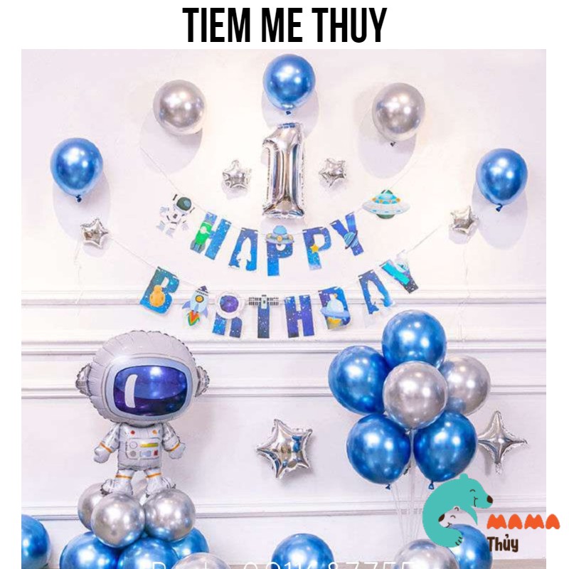 Bộ bóng trang trí sinh nhật chủ đề phi hành gia 51