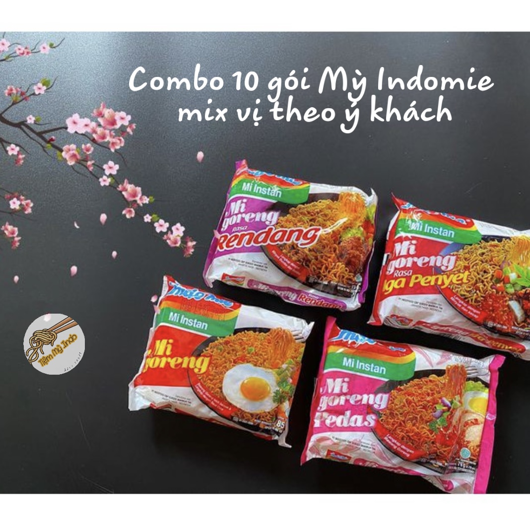 [Siêu Ngon] COMBO 10 GÓI MÌ TRỘN INDOMIE/ MÌ XÀO KHÔ GORENG Cực Hấp Dẫn, Đủ Vị.