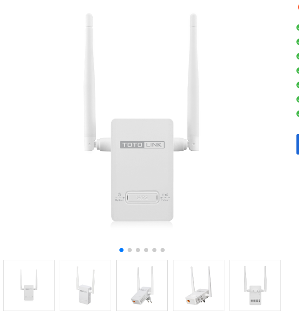 Toto link EX200 - Mở rộng sóng Wi-Fi chuẩn N 300Mbps