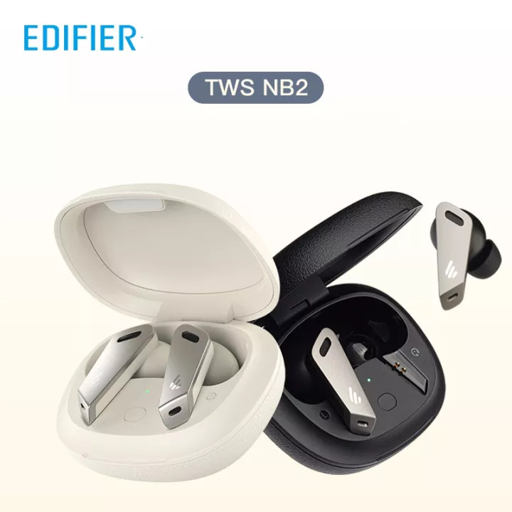 (CHỐNG ỔN CHỦ ĐỘNG) - Tai nghe Bluetooth không dây True Wireless Edifier TWS NB2 - Tai nghe Bluetooth Earbud với Chế độ chơi game Ứng dụng hỗ trợ Tai nghe Giám sát môi trường xung quanh Âm trầm tốt chống nước - thegioisilevip