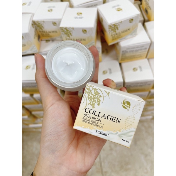 Kem Face Collagen Sữa Non Femmiu - hủ 30 gram