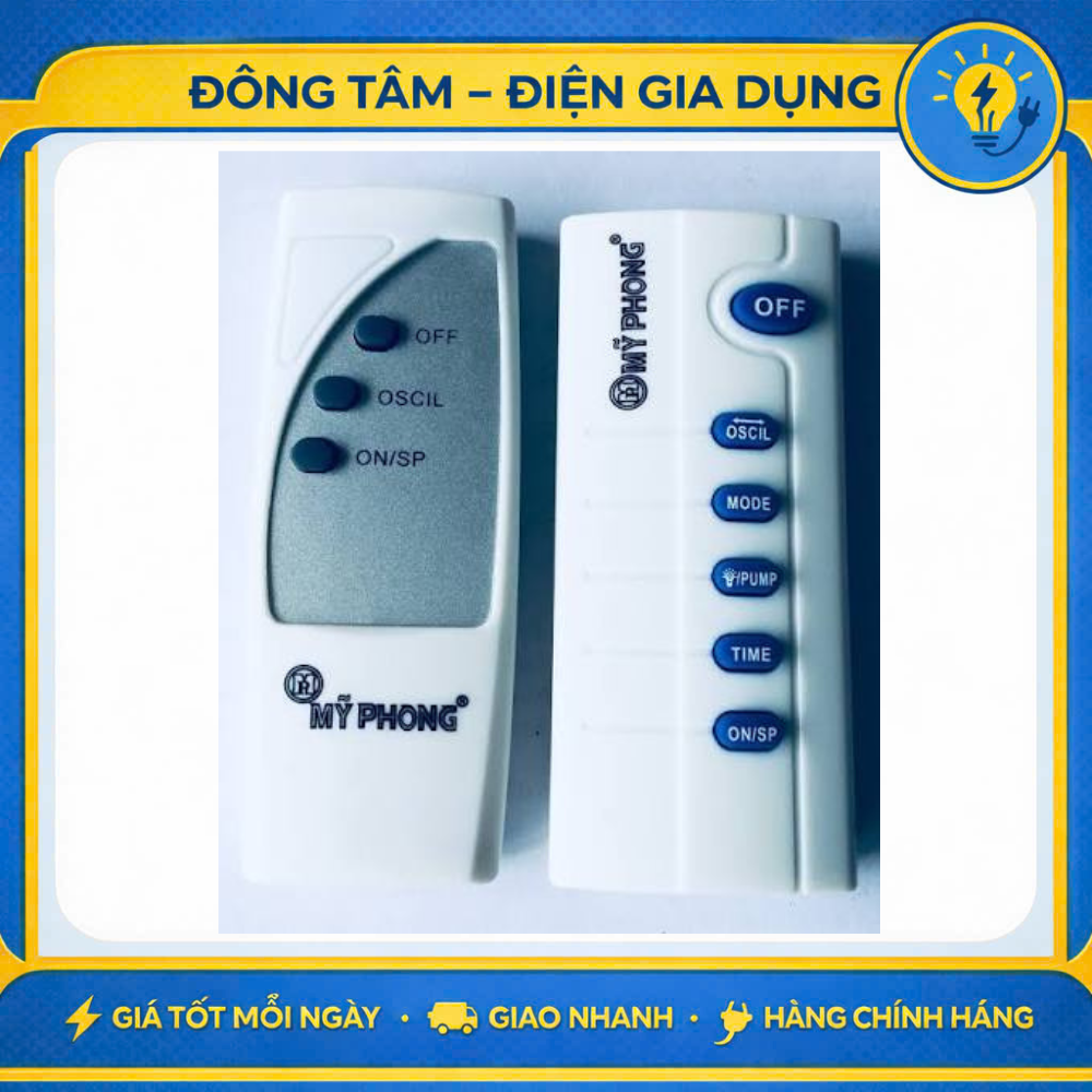 Remote quạt treo tường, quạt đảo trần Mỹ Phong - HÀNG CHÍNH HÃNG