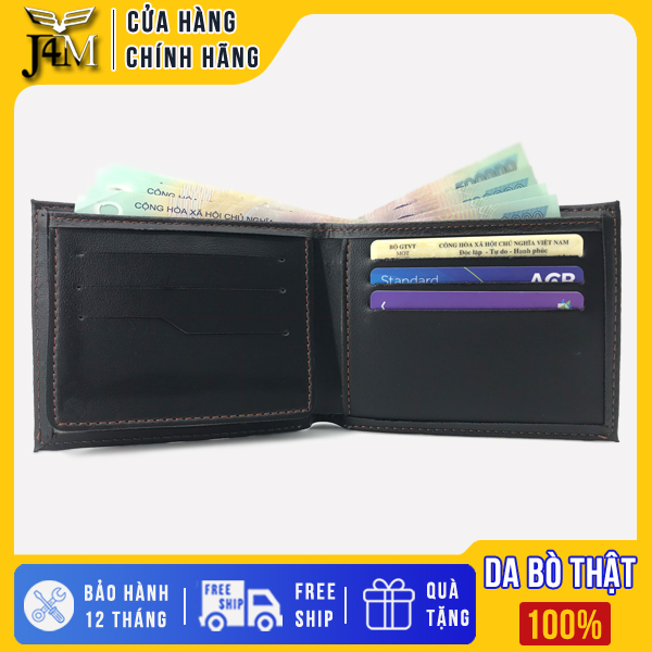 Ví nam chất đẹp thời trang cao cấp Bóp da PU nhiều ngăn phong cách trẻ sành điệu gu nam tính nhập khẩu chính hãng