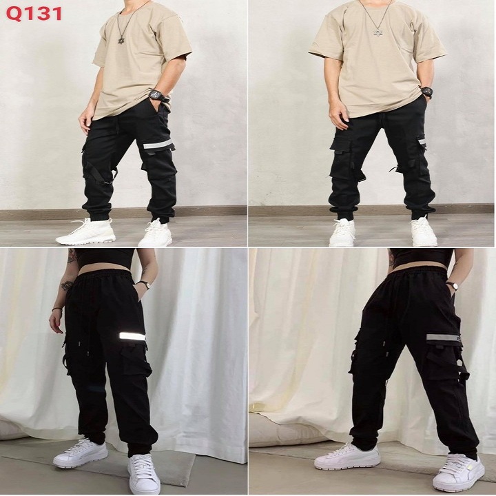 [ MẶC LÀ THÍCH ]  Quần Jogger Kaki nam nữ phản quang Q077