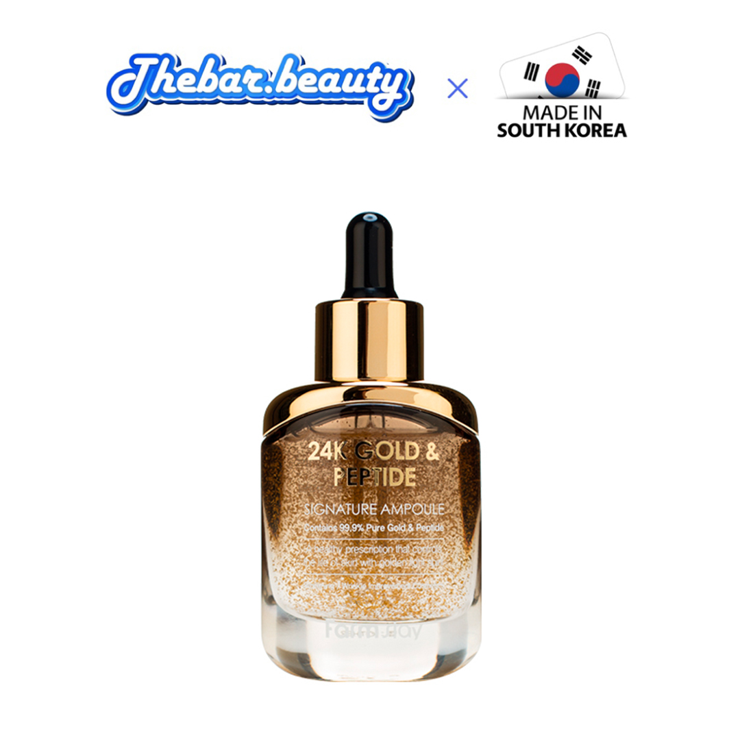 [Voucher 30K] Serum đậm đặc chống lão hóa từ vàng 24.K và Peptide Farmstay 24.K Gold & Peptide Signature Ampoule