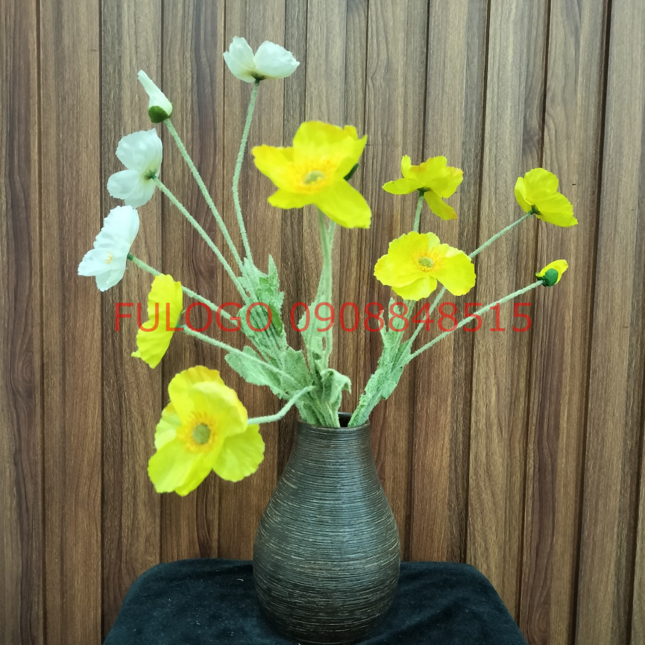 Bình cắm hoa mini để bàn -gốm sứ fulogo