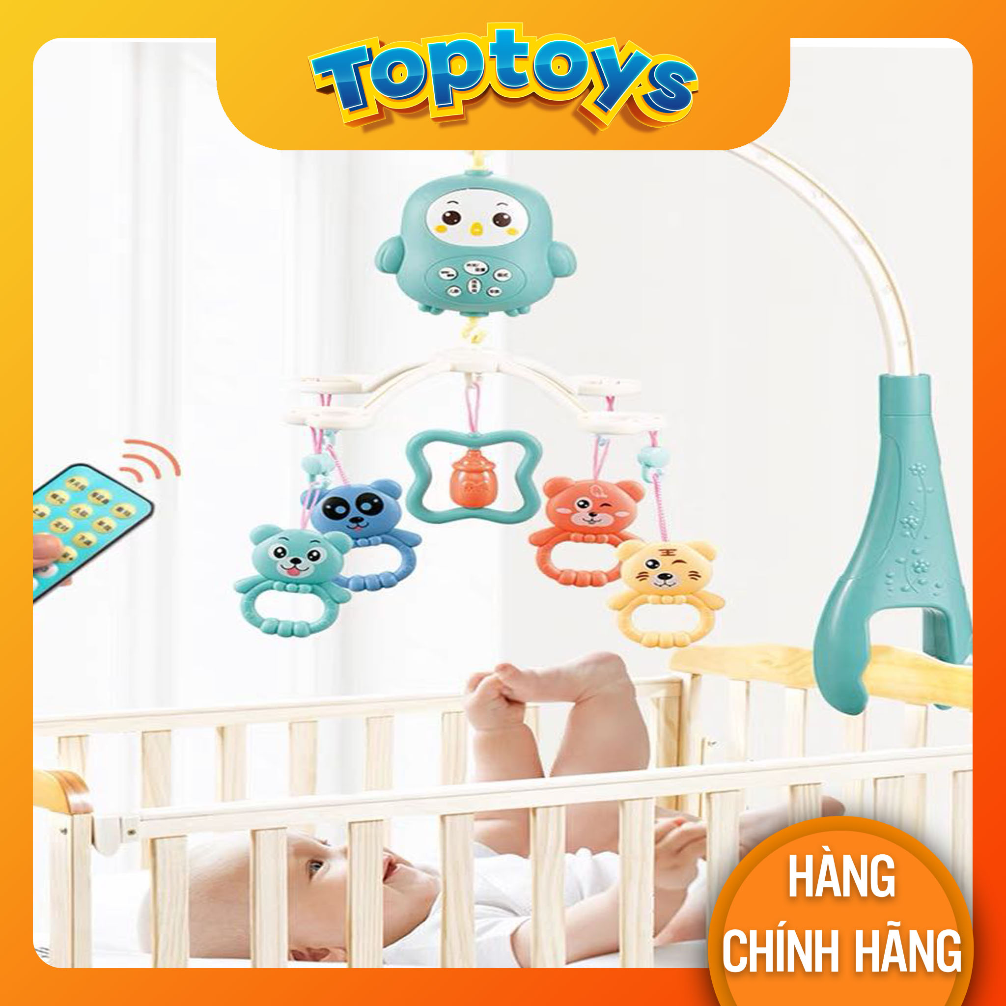 Đồ chơi lục lạc âm nhạc có điều khiển từ xa cho bé từ 3 - 18 tháng tuổi phát triển trí thông minh âm nhạc