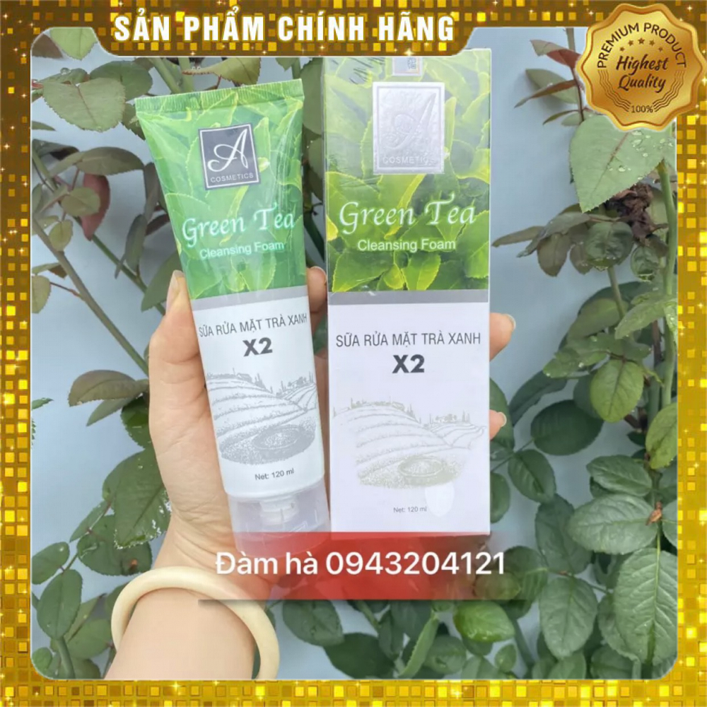 Sữa rửa mặt Trà xanh x2 acosmetics phương anh