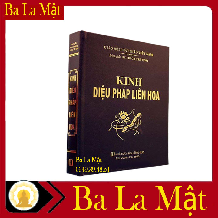 Kinh diệu pháp liên hoa trọn bộ bìa da