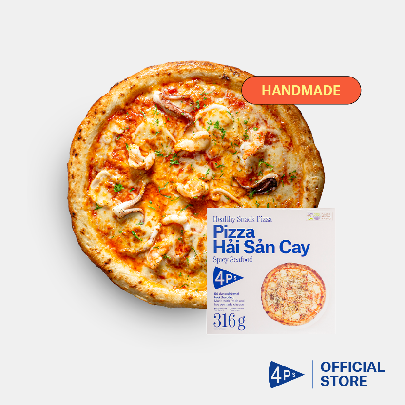 Pizza 4P's Pizza Hải Sản Cay Đông Lạnh - 316G