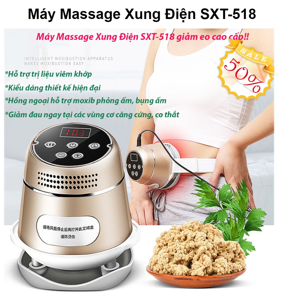 Máy Đấm Lưng, Máy đấm toàn thân, TOP 1 Máy Massage Làm Giảm Mỡ Thon Gọn Cơ Thể Điện Cực hồng Ngoại Sâu Hiệu Quả 6 Chế Độ Châm cứu, Co cơ, Đấm bóp, Bấm huyệt, Xoa bóp, Giảm cân, Giác hơi,, Tặng phiếu bảo