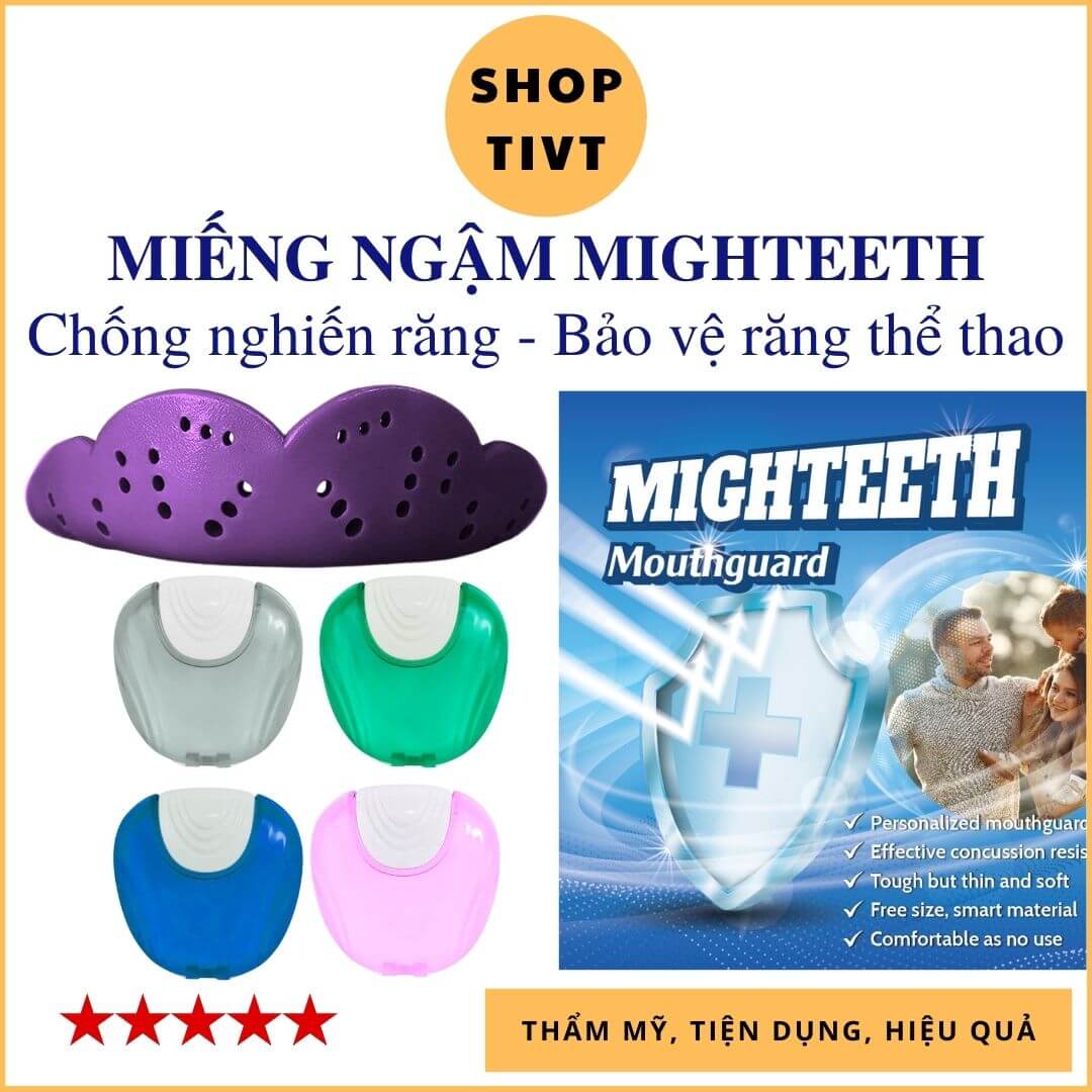 Miếng bảo vệ răng M6, chống mòn mặt nhai khi bị nghiến răng, giảm chấn động răng khi chơi thể thao-Shop TIVT