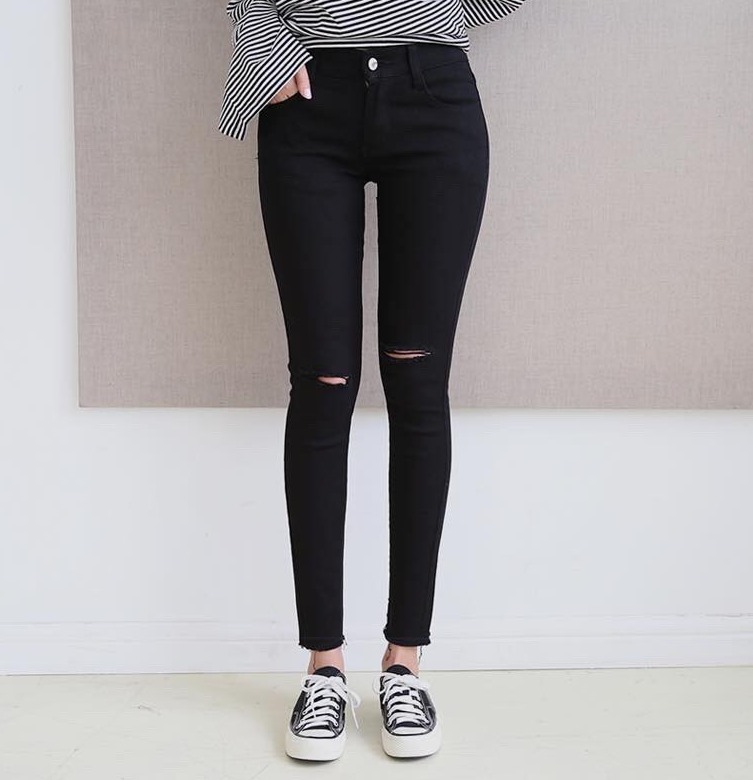 Quần kaki skinny nữ co giãn b3