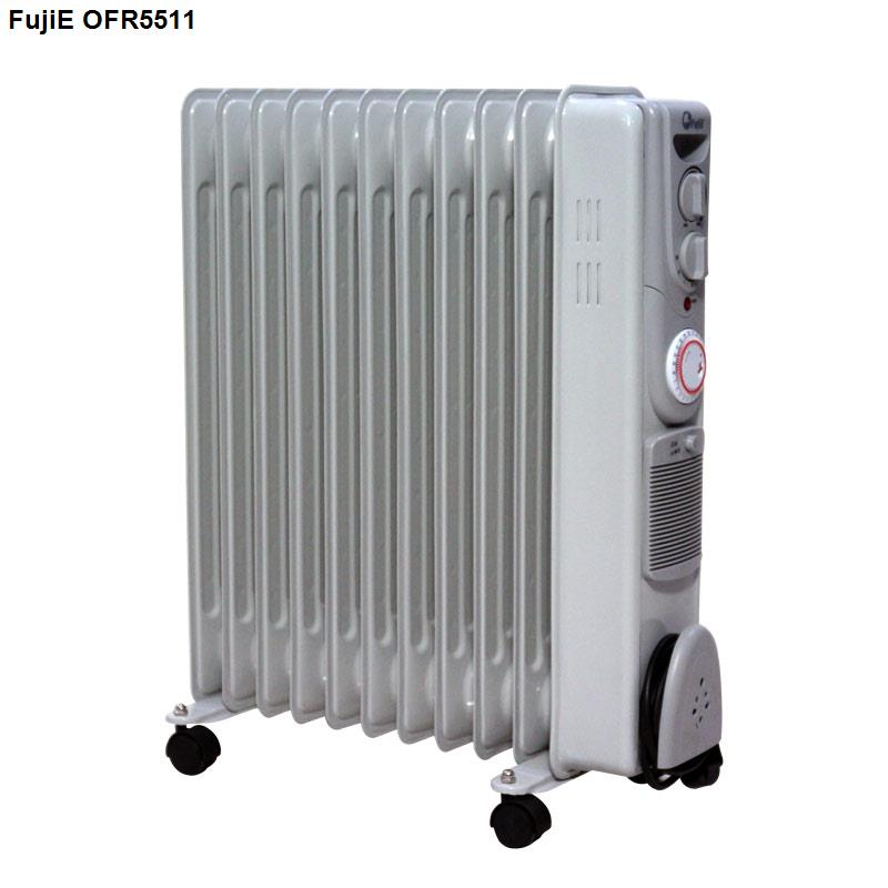 Máy sưởi dầu cao cấp FujiE OFR5511 (11 thanh sưởi, hen giờ, giá phơi,quạt ) không đốt oxi, tự động ngắt, chính hãng bảo hành 12 tháng