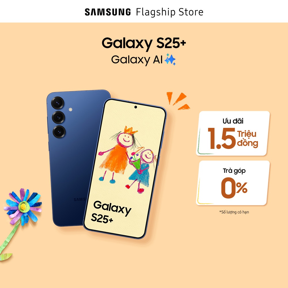 [SIÊU SALE HÈ 20H 4-7.5] Điện thoại Samsung Galaxy S25+, Điện thoại AI, Tìm kiếm thông minh, Video camera đêm Nightography, Chip Snapdragon